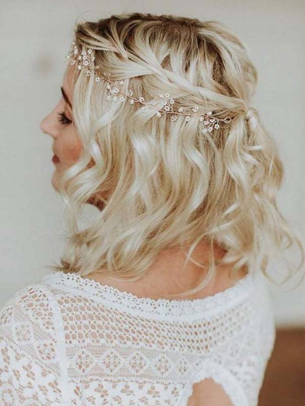 10 gợi ý kiểu trang điểm cô dâu tóc ngắn cực xinh - 28