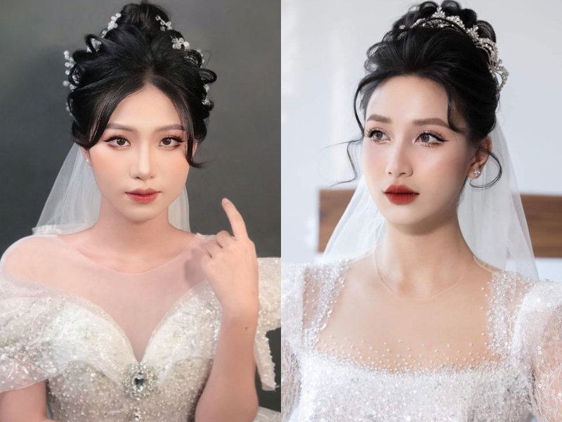 10+ Kiểu Makeup, Trang điểm cô dâu tóc dài đẹp - 33 10+ Kiểu Makeup, Trang điểm cô dâu tóc dài đẹp - 32