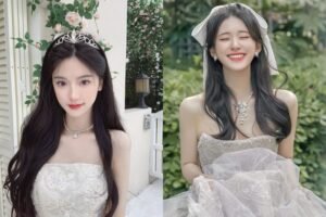 10+ Kiểu tóc cho cô dâu tóc dài đẹp - 13