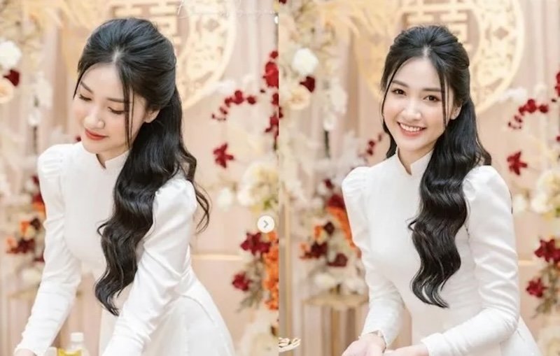 10+ Kiểu tóc cho cô dâu tóc dài đẹp - 32 10+ Kiểu tóc cho cô dâu tóc dài đẹp - 31