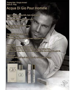 Alternative view of Nước Hoa Acqua Di Gio Pour Homme chiết ( Giò Trắng )