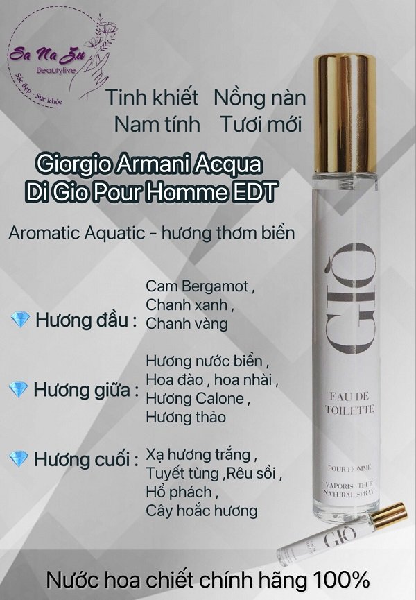 Nước Hoa Acqua Di Gio Pour Homme chiết ( Giò Trắng ) - 22 Nước Hoa Acqua Di Gio Pour Homme chiết ( Giò Trắng ) - 21