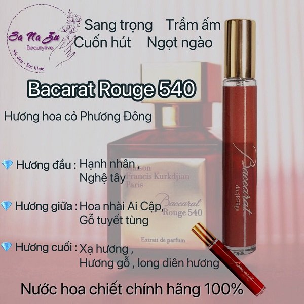 Nước Hoa Baccarat Rouge 540 Chiết - 21