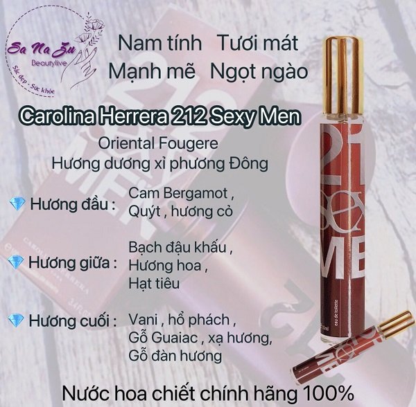 Nước Hoa 212 Sexy Men Chiết - 25