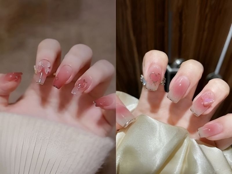 10+ Mẫu nail tone hồng, nailbox tone hồng đẹp - 42 10+ Mẫu nail tone hồng, nailbox tone hồng đẹp - 41