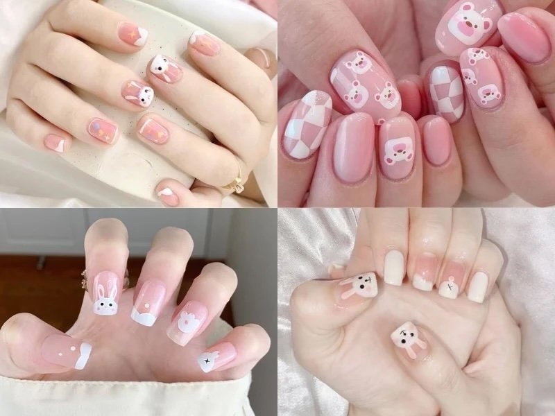 10+ Mẫu nail tone hồng, nailbox tone hồng đẹp - 48 10+ Mẫu nail tone hồng, nailbox tone hồng đẹp - 47