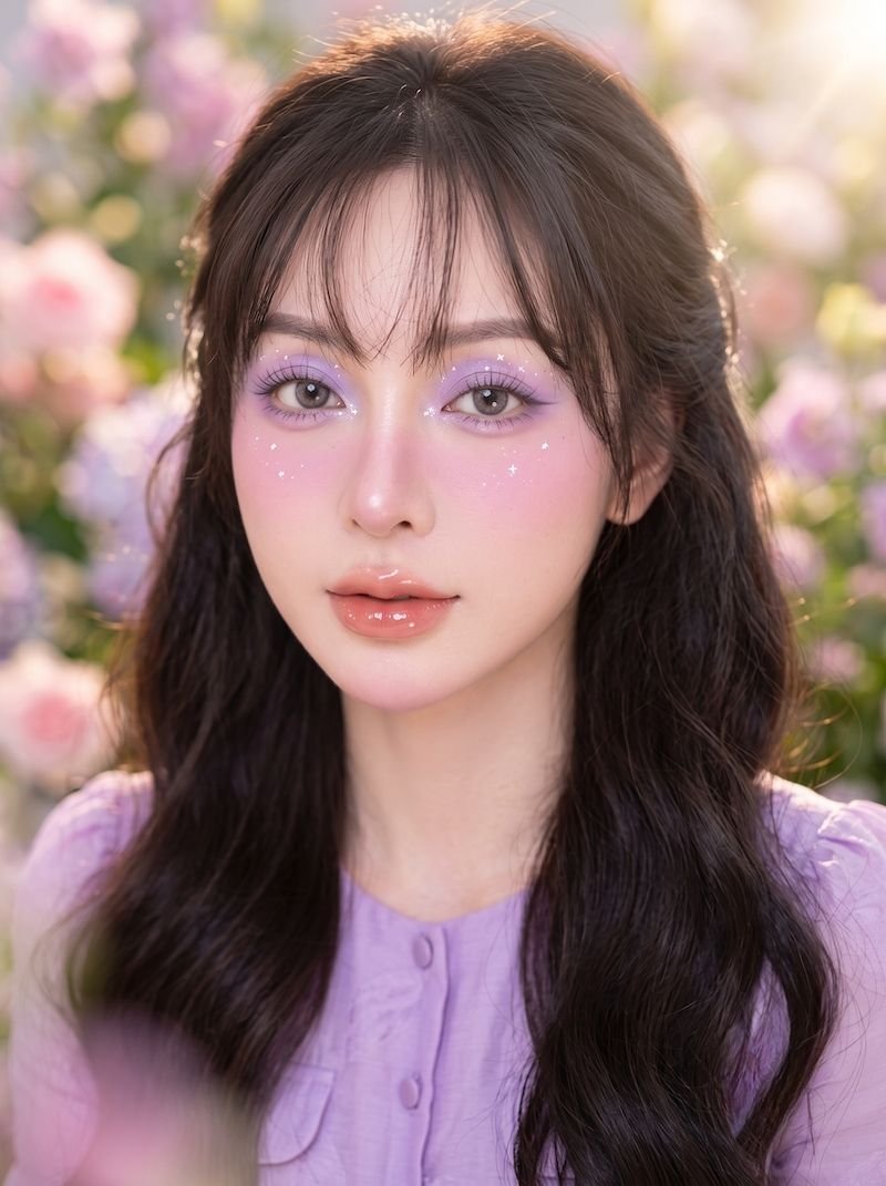 Cách makeup tone tím, Các layuot trang điểm tone tím đẹp - 36 Cách makeup tone tím, Các layuot trang điểm tone tím đẹp - 35